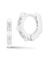 SPHERA MILANO SPHERA MILANO SILVER 2MMMM PEARL CZ HUGGIE EARRINGS