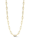 Sphera Milano 14k Over Silver Bold Knife Edge Paperclip Necklace In Goldtone