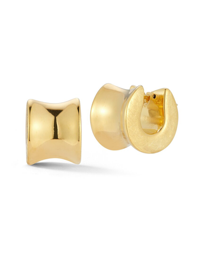 Sphera Milano 14k Over Silver Hollow Concave Chunky Hoops In Gold