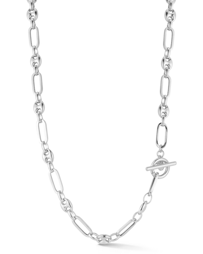 Sphera Milano Silver Mariner Link Necklace In Metallic