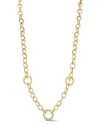 Sphera Milano 14k Over Silver Cz Bold Link Necklace