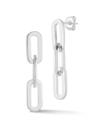 Sphera Milano Silver 3-link Drop Earrings In Metallic