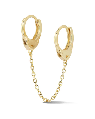 Sphera Milano 14k Over Silver Double Piercing Earrings In Gold