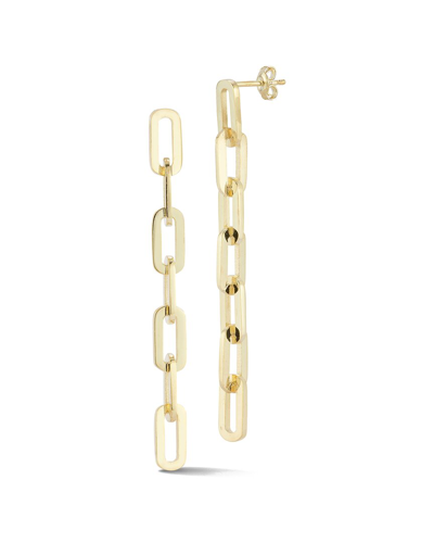 SPHERA MILANO SPHERA MILANO 14K OVER SILVER 7-LINK DROP EARRINGS
