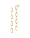 Sphera Milano 14k Over Silver Cz 7-link Drop Earrings
