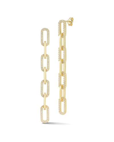 Sphera Milano 14k Over Silver 7-link Drop Earrings In Gold