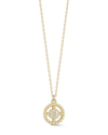 Ember Fine Jewelry 14k 0.05 Ct. Tw. Diamond Circle Pendant Necklace