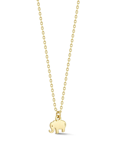 Ember Fine Jewelry 14k Teeny Tiny Elephant Necklace In Gold