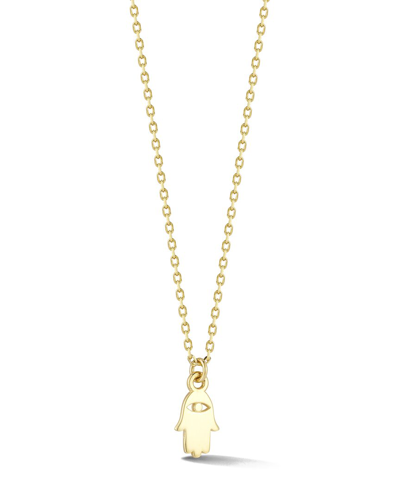Ember Fine Jewelry 14k Teeny Tiny Hamsa Necklace In Gold