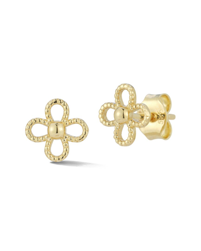 Ember Fine Jewelry 14k Clover Studs In Gold