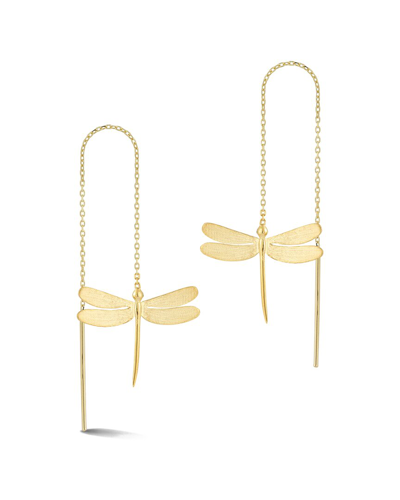 Ember Fine Jewelry 14k Dragonfly Threader Earrings In Gold