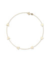 Ember Fine Jewelry 14k Yellow Gold Butterfly Station Chain Anklet