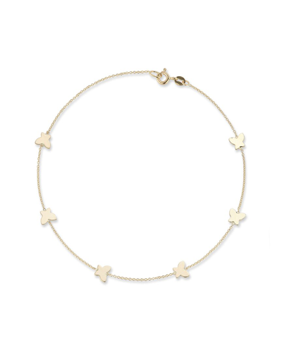 Ember Fine Jewelry 14k Butterfly Station Bracelet In Gold