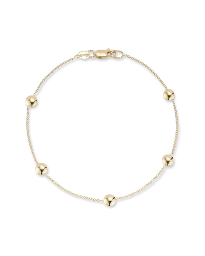 Ember Fine Jewelry 14k Button Station Bracelet In Gold