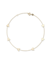 Ember Fine Jewelry 14k Yellow Gold Butterfly Station Chain Anklet