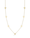 Ember Fine Jewelry 14k Yellow Gold Butterfly Station Chain Necklace