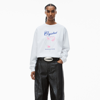 ALEXANDER WANG GRAPHIC LONG SLEEVE TEE IN COMPACT JERSEY