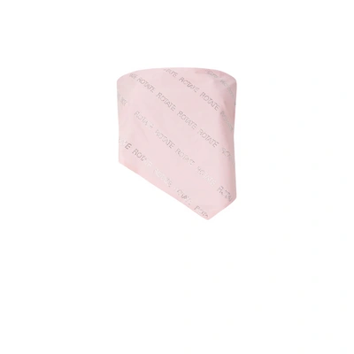 Rotate Birger Christensen Crystal Top In Pink