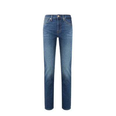 7 For All Mankind Slim-fit Cotton Jeans In Blue