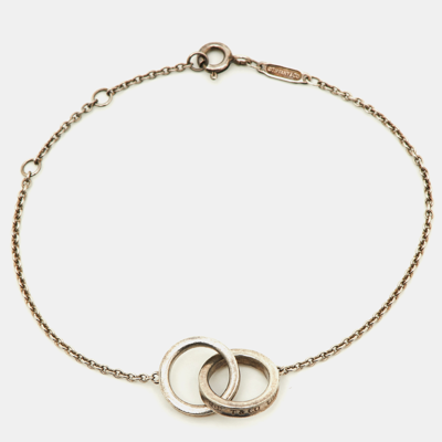 Pre-owned Tiffany & Co 1837 Interlocking Circles Silver Chain Link Bracelet