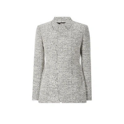 Coperni Cutout Tweed Blazer In Black