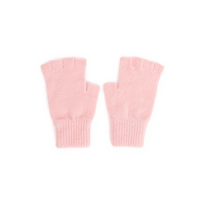Mackie Wool Mittens In Pink