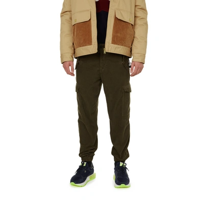 Tommy Hilfiger Corduroy Cargo Pant In Army Green