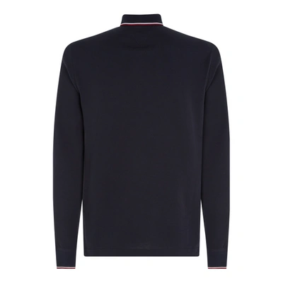 Tommy Hilfiger Long-sleeve Polo Shirt In 蓝色