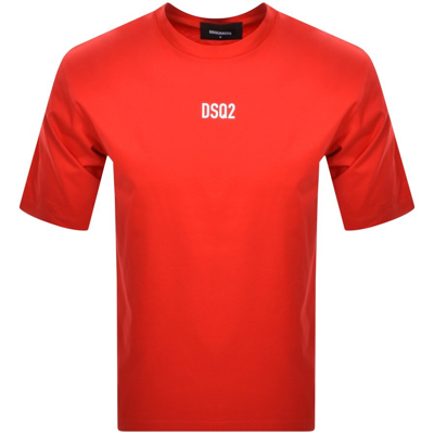 Dsquared2 Logo T Shirt Red