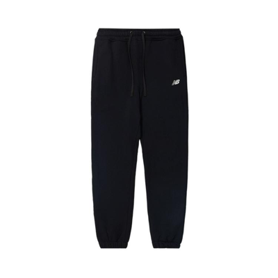 New Balance Hoops Essentials Jersey Track Pants In Black