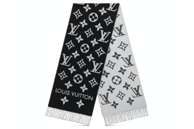 Pre-owned Louis Vuitton Lv Essential Scarf Black