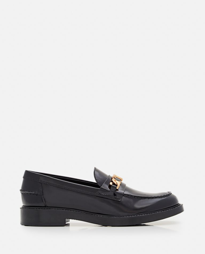 Tod's Patent Leather Loafers In Black