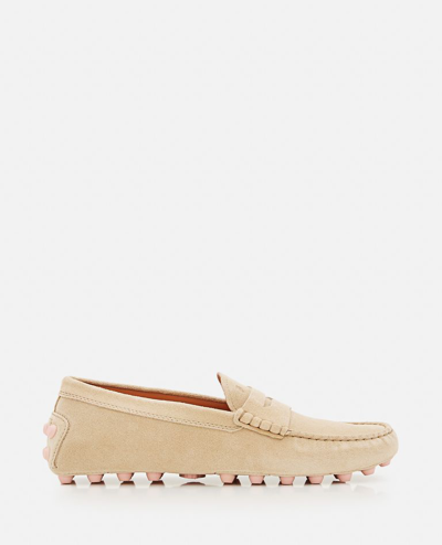 Tod's Gommino Loafers In Beige