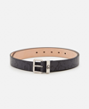 Alexander Mcqueen Skull Loop Leather Belt In Black