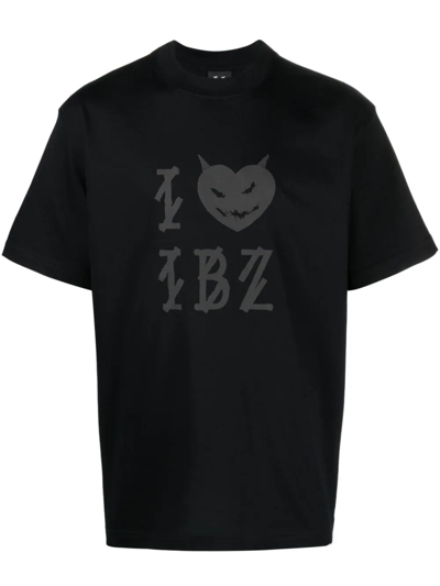 44 Label Group I Love Ibiza Logo-print T-shirt In Black