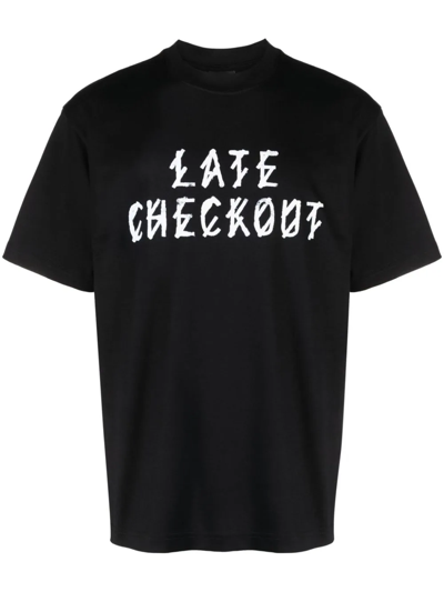 44 Label Group Late Checkout Graphic-print T-shirt In ブラック