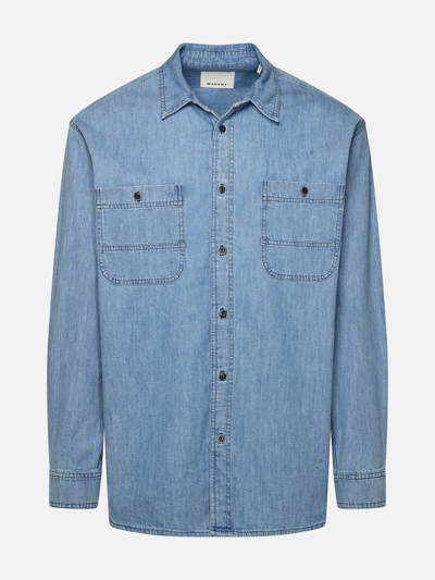 Isabel Marant 'vhelynton' Blue Cotton Shirt