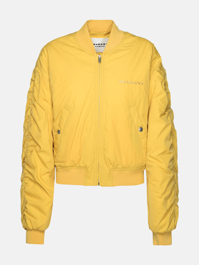 Marant Etoile Bessime Cotton-blend Bomber Jacket In Yellow