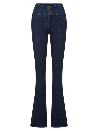 Veronica Beard Beverly High Rise Flare Jeans In Rodeo Rinse In Multi