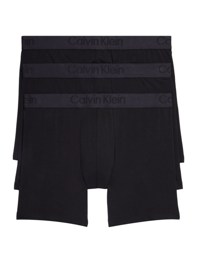 Calvin Klein 3-pack Boxer Briefs In Black