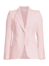 Alexander Mcqueen Women's Tailored Peak-lapel Jacket In Pale Pink