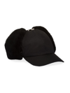 PRADA MEN'S RE-NYLON AND SHEARLING HAT