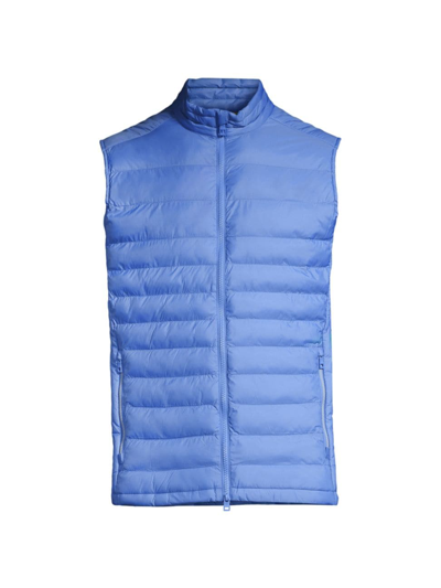 Peter Millar All Course Quilted Vest In Bondi Blue