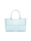 Bottega Veneta Candy Arco Leather Tote Bag In Pale Blue