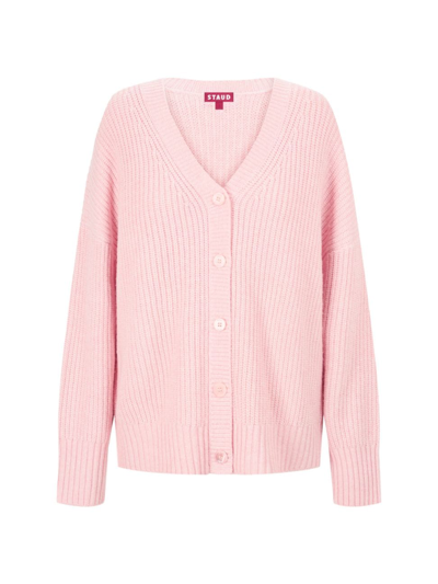 Staud Women's Matilda Wool-blend Oversized Cardigan In Cherry Blossom