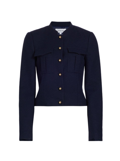 Derek Lam 10 Crosby Women's Essie Wool-blend Utility Jacket In Midnight