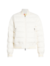 Moncler Down-filled Bomber Jacket In White