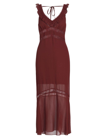 Reformation Purdie Dress In Plum