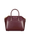 Givenchy Women's Mini Antigona Bag In Box Leather In Burgundy