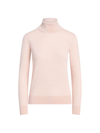 Ralph Lauren Women's Iconic Style Cashmere Turtleneck Sweater In Blush